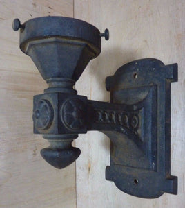 Antique Cast Iron Decorative Art Wall Sconce Light Old Architectural Hardware