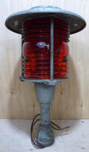 BOSTON POLICE Dept SIGNAL SERVICE Old Retired HD Light Nautical Street RR Lamp