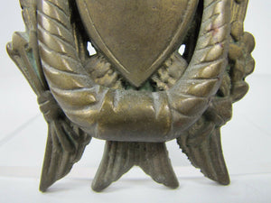 EAGLE Old Brass Door Knocker Figural Architectural Hardware Element