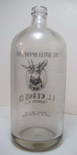 Load image into Gallery viewer, Old E L KERNS Co ELK Bottle TRENTON NJ 26oz Seltzer Chill Bottle Before Using
