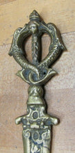 Load image into Gallery viewer, Serpents Monsters Beasts Old Bronze Letter Opener Decorative Arts Desk Tool
