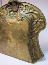 Load image into Gallery viewer, Antique Victorian Horned Devil Brass Tray evil head open mouth crumb dust ashes
