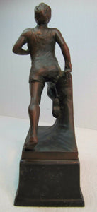 Art Deco Sports Award Trophy Track Runner Sprinter WB Weidlich Brothers USA