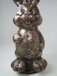 BUNNY RABBIT Old Cast Metal TOY MOLD Industrial Factory Easter Display Art