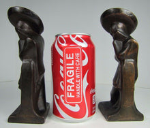 Load image into Gallery viewer, LAZY PEDRO HUBLEY USA 493 Old Cast Iron Bookends Decorative Art Statues
