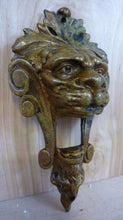 Load image into Gallery viewer, Antique Bronze LIONS HEAD Decorative Art Figural Architectural Hardware Element
