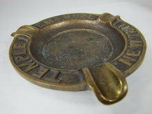 Load image into Gallery viewer, Old Bronze TEMPLE EMANUEL NEWTON Advertising Ashtray RICHARD FINE &amp; SONS BOSTON
