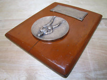 Load image into Gallery viewer, ALPHA UPSILON MU 1929 30 31 INTERFRATERNITY LEAGUE Old Basketball Award Plaque
