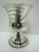 Load image into Gallery viewer, 1947 FORT AMADOR GOLF CLUB WOMANS TOURNAMENT WINNER Silver Plate Trophy Award
