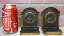 Load image into Gallery viewer, NEW YORK UNIVERSITY 1930s CS&amp;C Co NYU Brass Decorative Art Bookends Book Ends
