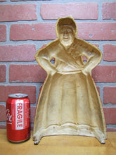 Load image into Gallery viewer, 1920s Chef Woman Hands Hips Cast Iron Doorstop Littco Littlestown Pa Americana
