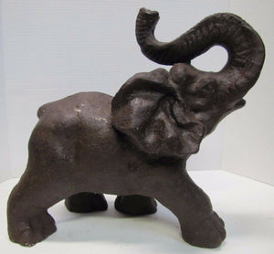 Elephant 31 lb Vintage Cast Iron Doorstop Garden Yard Art State Large Heavy