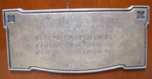 Load image into Gallery viewer, ALPHA UPSILON MU 1929 30 31 INTERFRATERNITY LEAGUE Old Basketball Award Plaque
