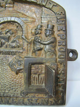 Load image into Gallery viewer, HERRING&#39;S FIREPROOF SAFE p1852 NEW YORK Antique Bronze Safe Plaque Sign Ornate
