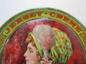 Antique JERSEY-CREME The Perfect Beverage Adv Tray at fountains also in bottles