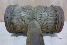 Load image into Gallery viewer, Antique Architectural Cast Iron Double Light Fixture Ornate HD Bracket Lamp
