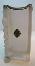 Load image into Gallery viewer, VICTORIAN PLAYING CARD HOLDER Frosted Glass Four Suits Antique Decorative Arts
