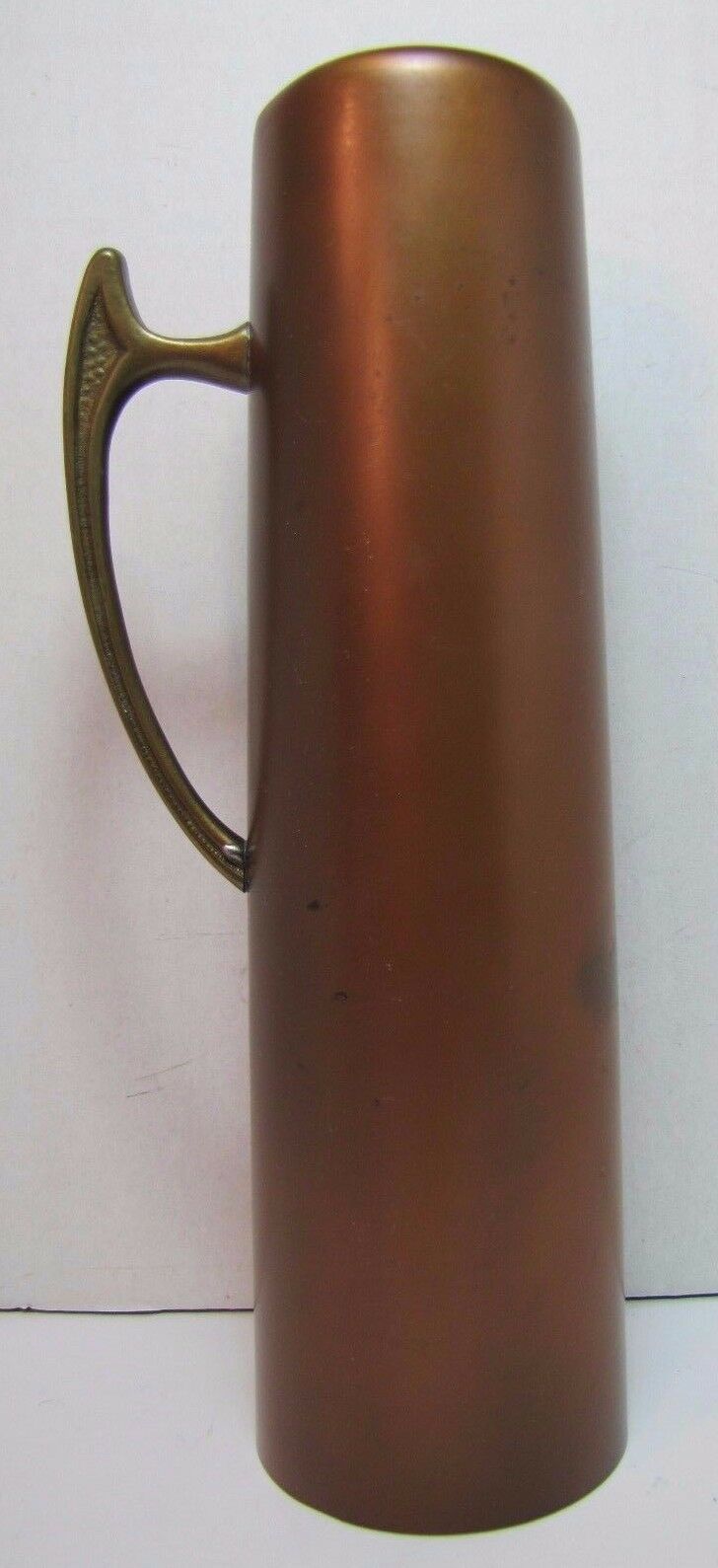 Old Copper and Brass Art Nouveau Vase lovely unusual 9