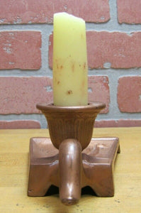 Antique Art Nouveau Beautiful Maiden Chamberstick Candlestick Tray Candle Holder