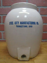 Load image into Gallery viewer, Old STEEL CITY Co YOUNGSTOWN OHIO Stoneware Pottery Water Jug Decanter Crock
