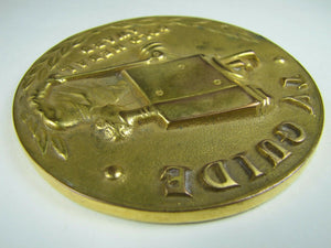 TV GUIDE GOLD MEDAL AWARD Original 1950s Medallion High Relief Ornate Rare