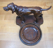 Load image into Gallery viewer, POINTER HUNTING DOG Old Tray NUART Creations NYC Art Deco Figural Ornate Detail
