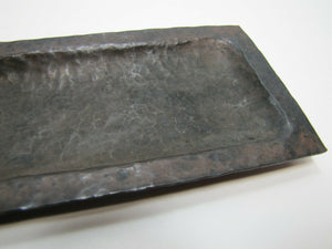 Arts & Crafts Hammered Copper Decorative Arts Tray Fabulous Original Patina 1900