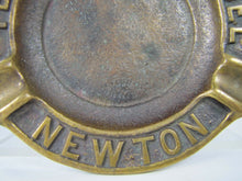 Load image into Gallery viewer, Old Bronze TEMPLE EMANUEL NEWTON Advertising Ashtray RICHARD FINE &amp; SONS BOSTON
