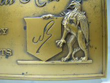 Load image into Gallery viewer, W BELL &amp; Co JEWELRY AND FINE GIFTS Old Solid Brass Store Plaque Ad Sign Griffin
