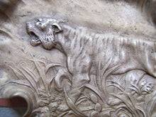 Load image into Gallery viewer, Hunting Prowling Tiger Decorative Arts Deco Tray J Fischer General Bronze Corp
