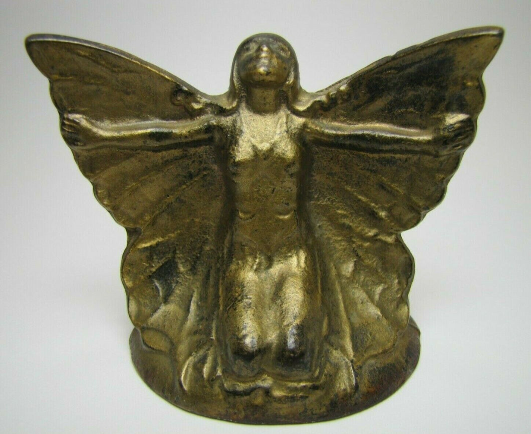 HAMPTON HARDWARE Co FAIRY PIXIE NYMPH 1930s Art Deco Bookend Decorative Statue