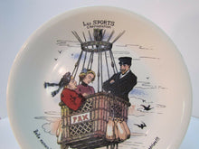 Load image into Gallery viewer, Antique LES SPORTS L&#39;Aerostation&#39; Plate HOT AIR BALLOON Ride Boch La Louviere
