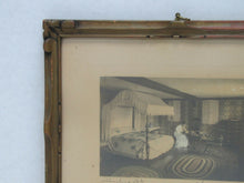 Load image into Gallery viewer, Antique Wallace Nutting &#39;A Touching Tale&#39; Framed Interior Scene Titled Signed
