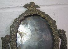 Load image into Gallery viewer, Antique Decorative Art Picture Mirror Frame Cherubs Cupid floral swivel ornate
