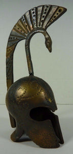 Roman Trojan Gladiator Warrior Serpent Helmet Old Grand Tour Bronze Style Bell