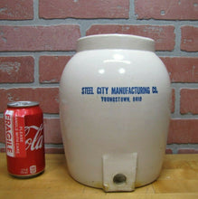 Load image into Gallery viewer, Old STEEL CITY Co YOUNGSTOWN OHIO Stoneware Pottery Water Jug Decanter Crock
