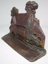 Load image into Gallery viewer, Antique Cast Iron Figural House Doorstop Ancestral Home of George Washington
