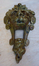 Load image into Gallery viewer, Antique Bronze LIONS HEAD Decorative Art Figural Architectural Hardware Element
