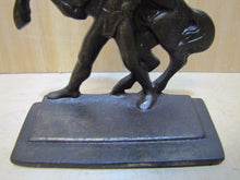 Load image into Gallery viewer, Old GLADIATOR WARRIOR HORSE Cast Iron Decorative Art Deco Era Bookend
