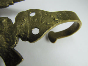 EAGLE Old Brass Hook Hanger Bracket Ball&Ball Figural Architectural Hardware