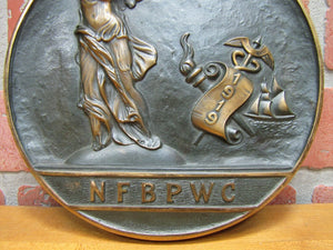 NFBPWC National Fed Business Professional Womens Club Old Bronze Plaque 1919