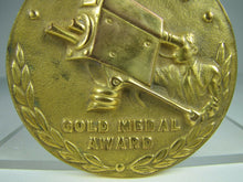 Load image into Gallery viewer, TV GUIDE GOLD MEDAL AWARD Original 1950s Medallion High Relief Ornate Rare
