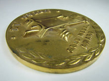 Load image into Gallery viewer, TV GUIDE GOLD MEDAL AWARD Original 1950s Medallion High Relief Ornate Rare
