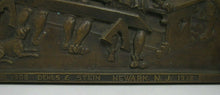 Load image into Gallery viewer, 1930s DEHLS &amp; STEIN NEWARK NJ Bar Pub Tavern Scene Bronze Plaque Sign Ornate
