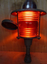 Load image into Gallery viewer, BOSTON POLICE Dept SIGNAL SERVICE Old Retired HD Light Nautical Street RR Lamp
