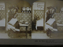 Load image into Gallery viewer, Antique RISQUE Stereoscope Cards 1901 Griffith &amp; Griffith Philadelphia 14 cards
