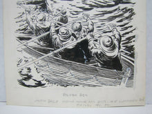 Load image into Gallery viewer, ROUGH SEA by Joseph Doyle Phila Pa Zinc Etching Art Nautical Scene
