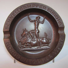 Load image into Gallery viewer, Orig 1930s Schnelldampfer Europa Norddeutscher LLoyd Ship Co Adv Tenacit Tray
