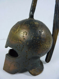 Roman Trojan Gladiator Warrior Serpent Helmet Old Grand Tour Bronze Style Bell