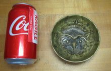 Load image into Gallery viewer, Antique Bronze OWL Tray High Relief Ornate Detail Deep Thick Trinket Card Tip
